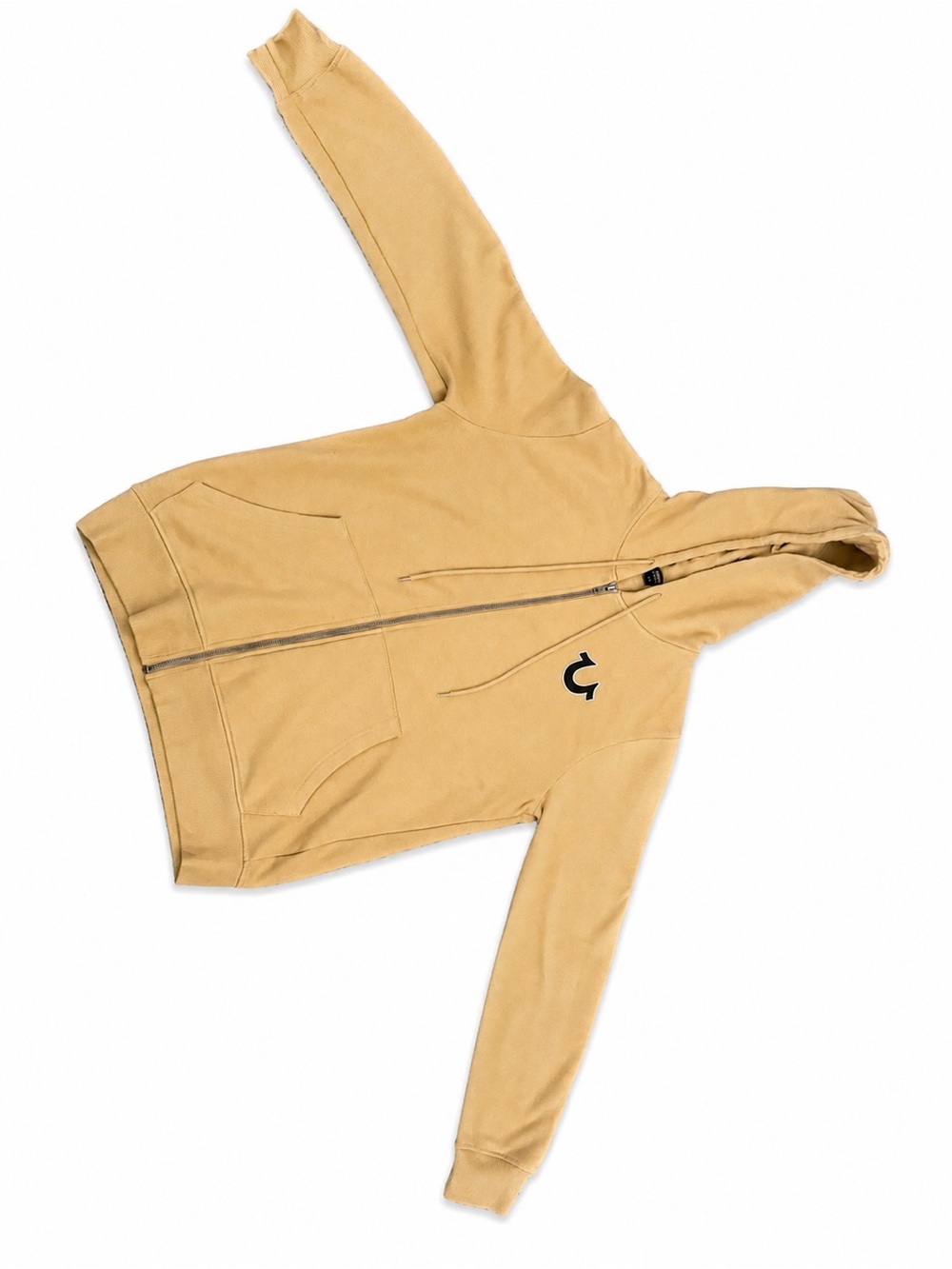 Men’s Hooded Zip-Up Jacket in Mustard